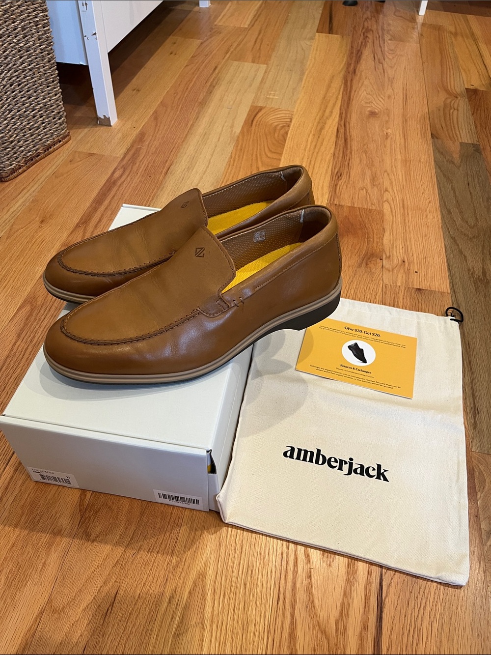 As new Amberjack super comfortable men’s dress casual loafers.